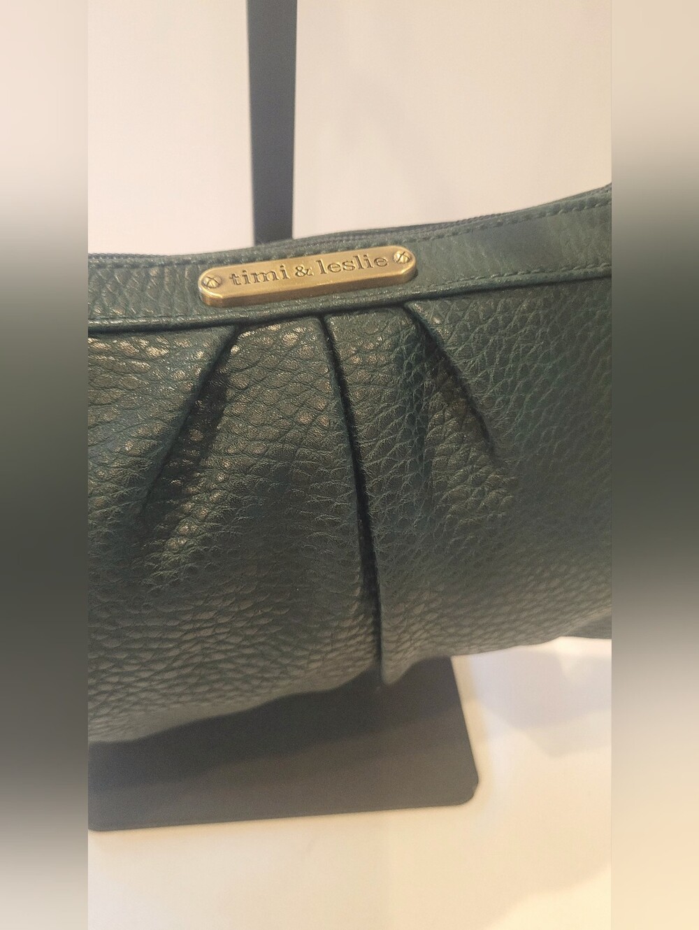 Timi & Leslie Dark Green Shoulder Bag with Gold Hardware - Picture 2 of 5